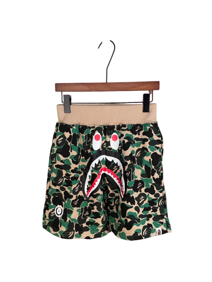 1:1 quality version Classic Green Shark Camo 3D Print Heavyweight Casual Shorts 29060656