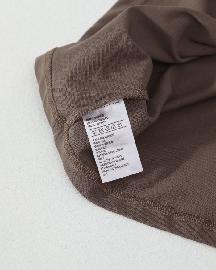 1:1 quality version adidas Originals Ape Head Trefoil Logo Print Brown T-shirt 29060613