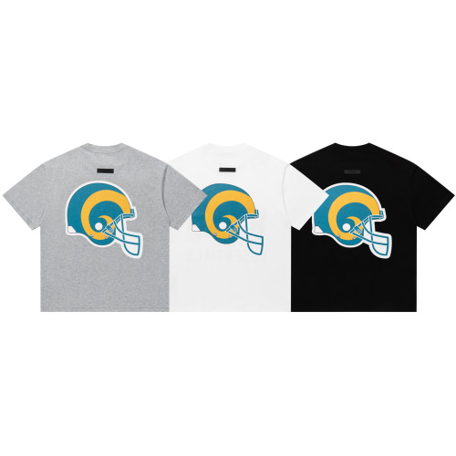 Co-branded curved letter loose-fitting drop-shoulder short-sleeved T-shirt 3 colors 29060601