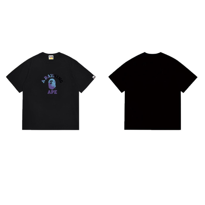 Ape Head Purple Blue Gradient Print T-shirt 2 colors 29060592