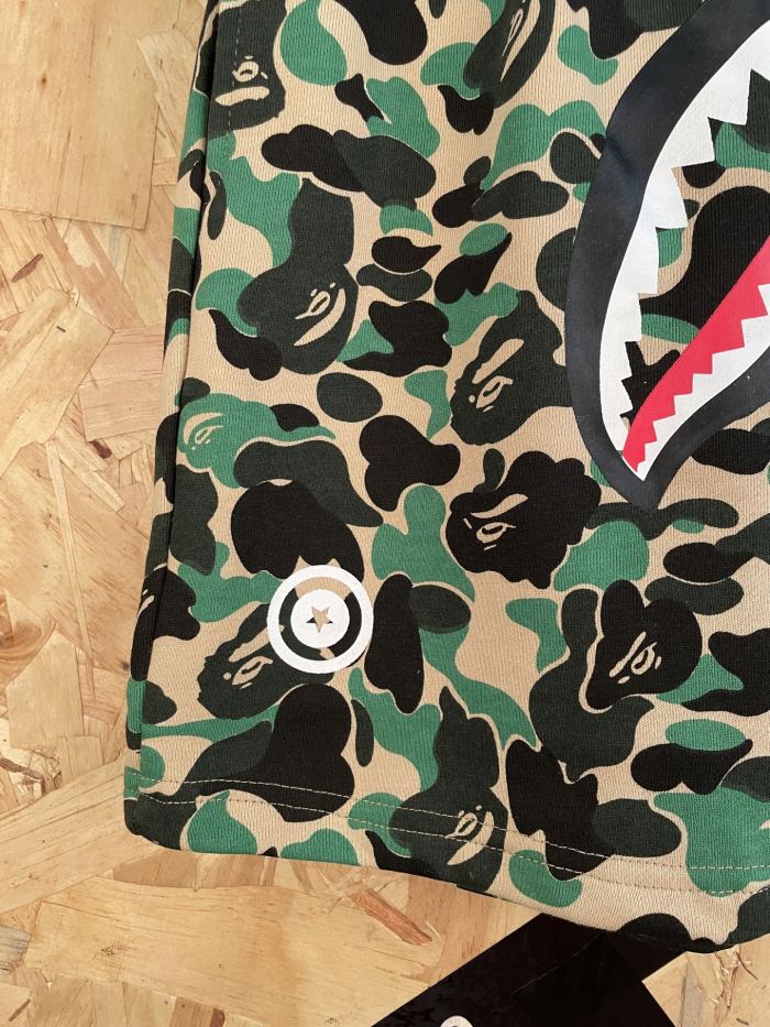 1:1 quality version Classic Green Shark Camo 3D Print Heavyweight Casual Shorts 29060656