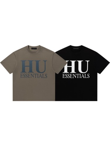Co-branded large-letter brown and black loose-fitting drop-shoulder T-shirt 2 colors 29060603