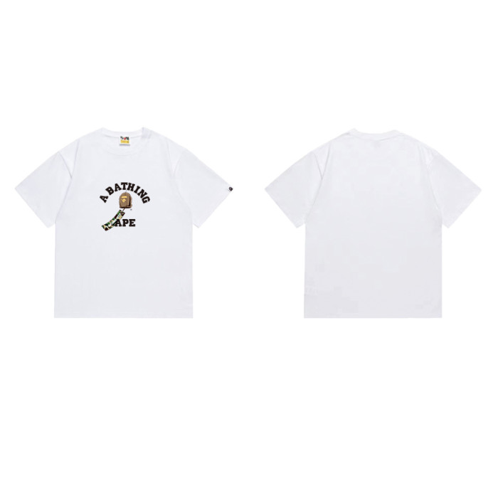 Ape Head Camo Arm Print  A BATHING APE  College Logo T-shirt 2 colors 29060431