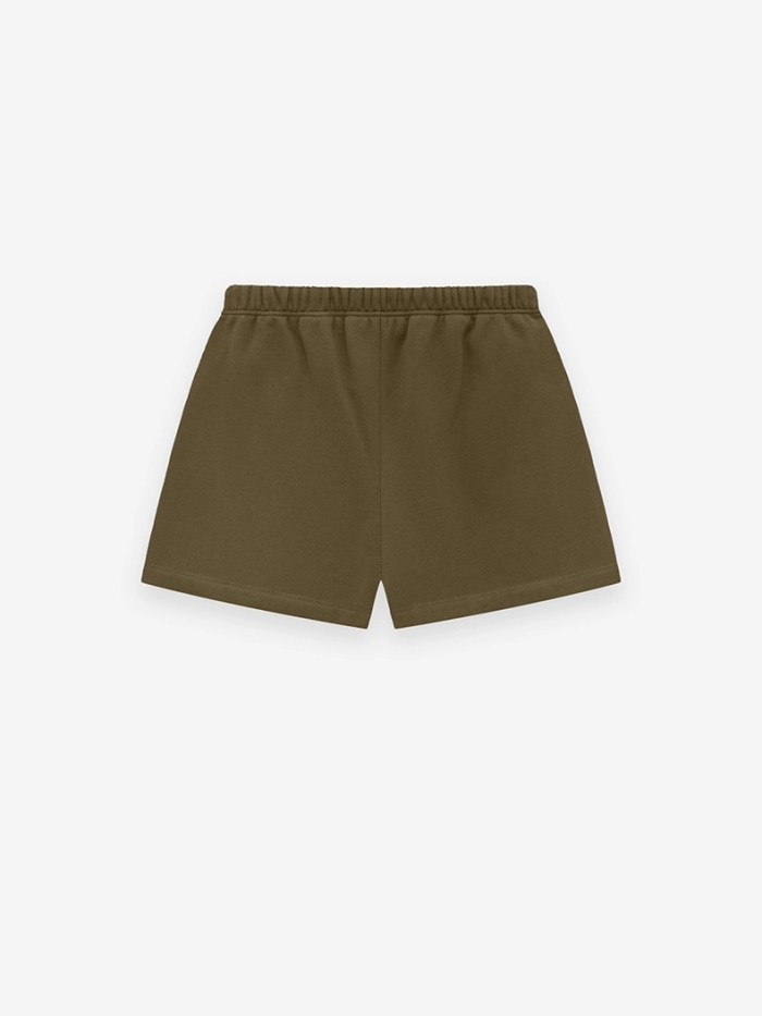 Loose-fitting, drop-crotch, five-inch casual shorts with contrasting side letter embroidery 4 colors 29060838