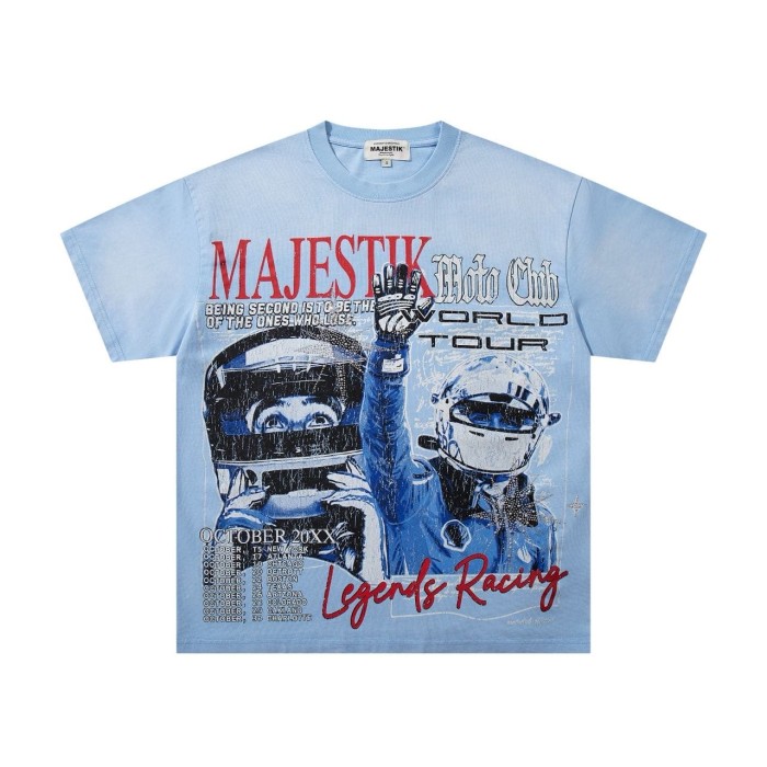 Legend Racing Tour Rhinestone Print Washed Tee 29060723