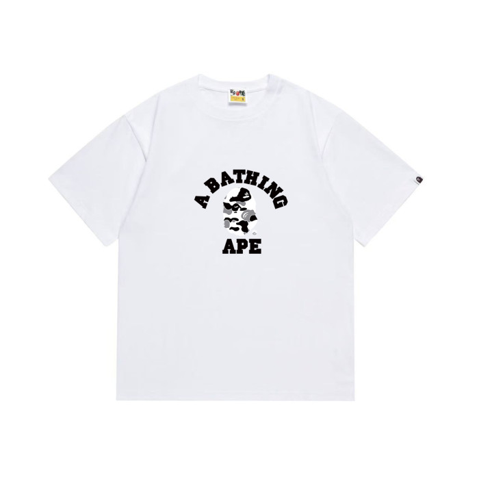 Ape Head  A BATHING APE  College Logo Print T-shirt 2 colors 29060375