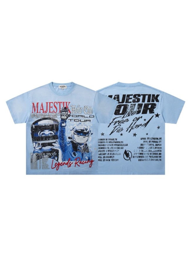 Legend Racing Tour Rhinestone Print Washed Tee 29060723
