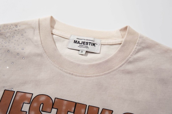 Jesus And Virgin Mary Religious Rhinestone Print Washed Tee 2 colors 29060788