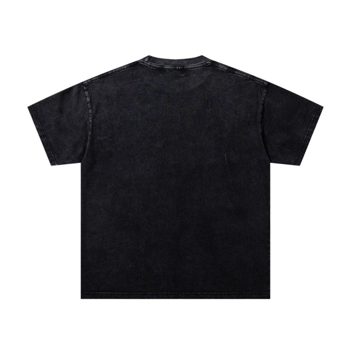 Dark Cross Boxing Glove Rhinestone Print Washed Tee 29060720
