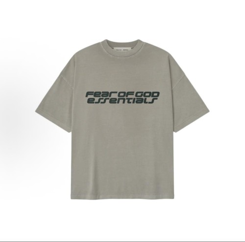 1:1 quality version Washed vintage-style futuristic double-line font logo pure cotton casual T-shirt 3 colors 29060627