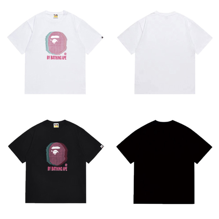 Classic Ape Head Retro Glitch Graphic T-shirt 2 colors 29060326