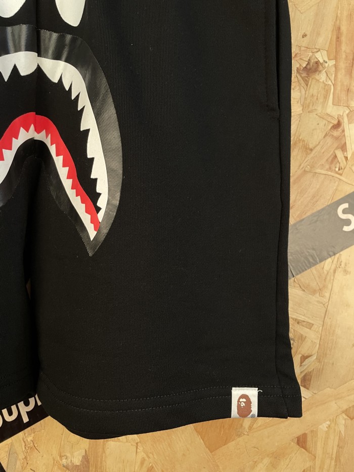 1:1 quality version Solid Black Shark 3D Print Heavyweight Casual Shorts 29060660