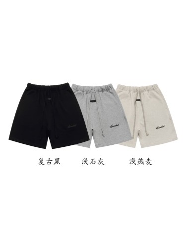 Classic side floral small logo embroidery elastic waist drawstring casual sports shorts 3 colors 29060711