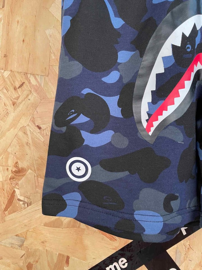 1:1 quality version Classic Shark Camouflage Blue 3D Printed Casual Shorts 29060752