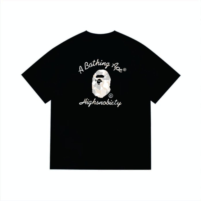 Lightning star camouflage ape man letter print T-shirt 2 colors 29060443
