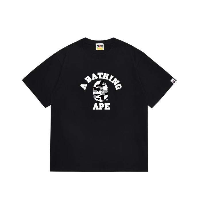 Ape Head  A BATHING APE  College Logo Print T-shirt 2 colors 29060375