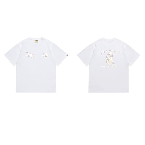 Lightning star camouflage ape man letter print T-shirt 2 colors 29060443