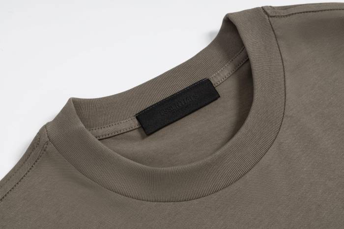 co-branded front and back lettering brown and black loose-fitting drop-shoulder  T-shirt 2 colors 29060604