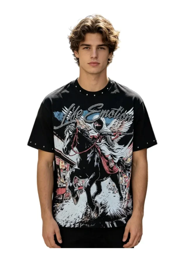 Hardcore heavy-duty American-style comic daily commuting short-sleeved shirt 29064740