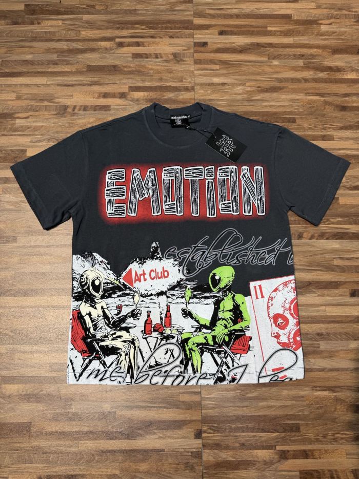American-style sci-fi themed light luxury short-sleeved shirt 2 colors 29065659