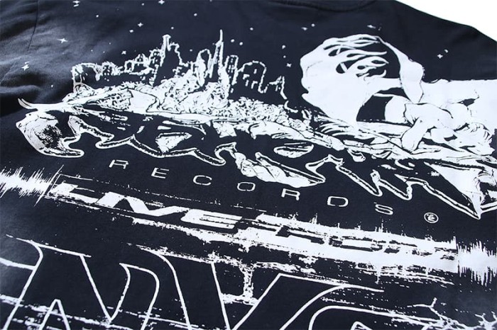 Speed Statue Of Liberty Print Washed Version Long Sleeve T-Shirt 29064429