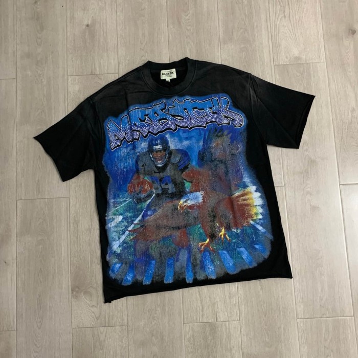 Rugby Eagle Rhinestone Print Washed Tee 29064540