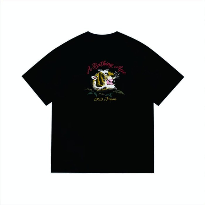 Arc-shaped letter tiger print T-shirt 2 colors 29062678