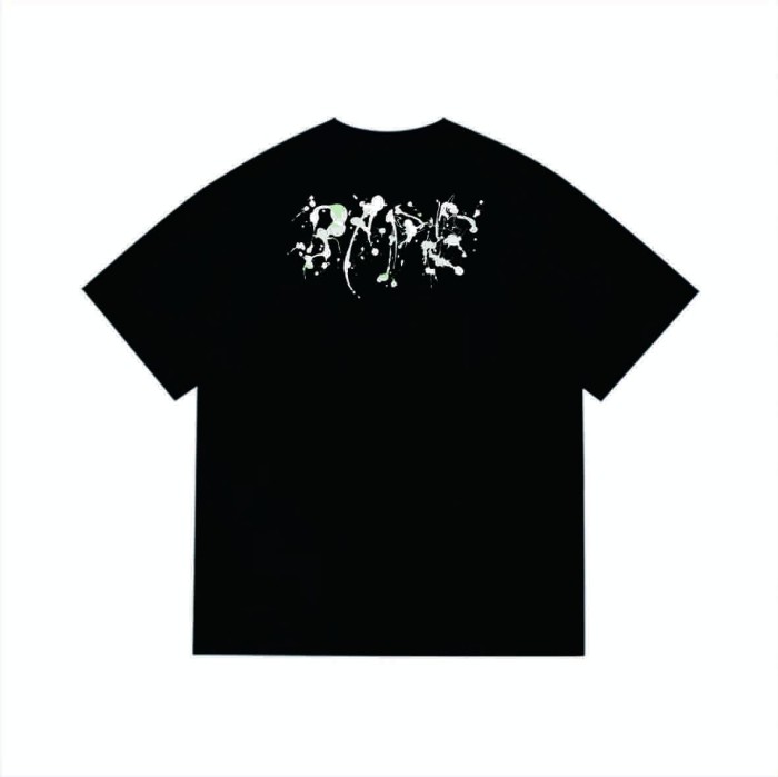 Ink-splashed primate head print T-shirt 2 colors 29062684
