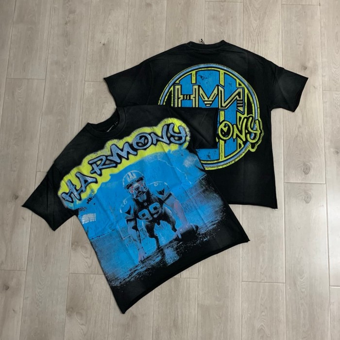 Football No.99 Beast Rhinestone Print Washed Tee 29066075