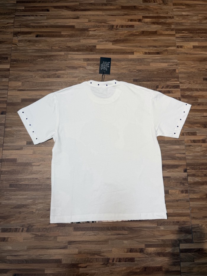 Light luxury vintage-style, angel-print, daily commuting short-sleeved shirt 2 colors 29064655