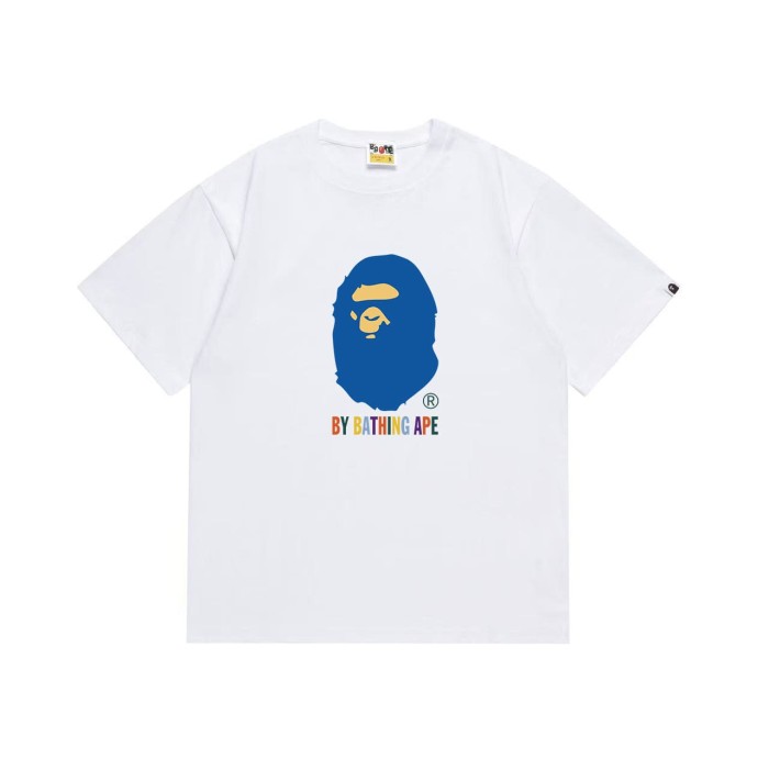 Colorful letter blue ape print T-shirt 2 colors 29062698