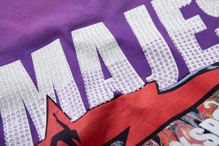 Album Cover Poster Rhinestone Print Washed Tee 29065099