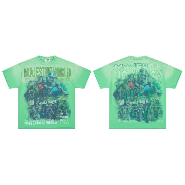 World Rugby Beast Rhinestone Print Washed Tee 29064549