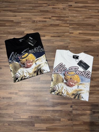 American vintage light luxury angel daily commuting short-sleeved shirt 2 colors 29066587