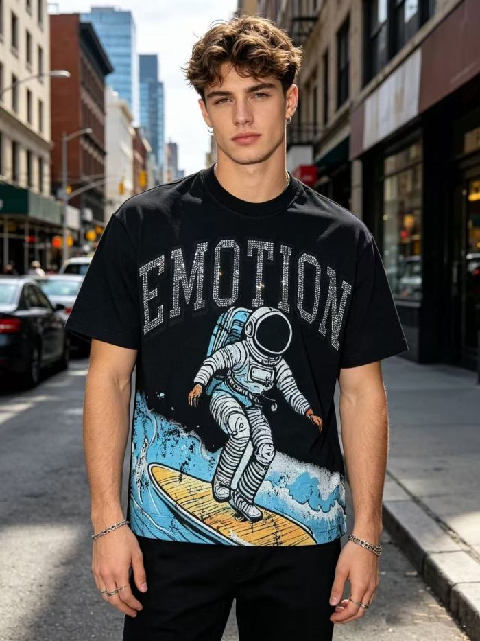 American-style surfing space-themed light luxury daily commuting shirt 2 colors 29064863