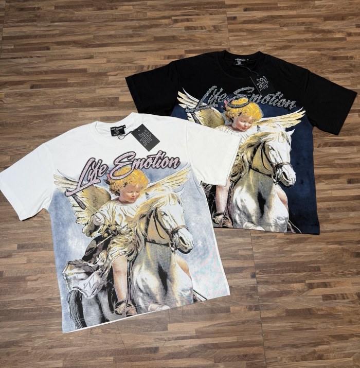 American vintage light luxury angel daily commuting short-sleeved shirt 2 colors 29066587
