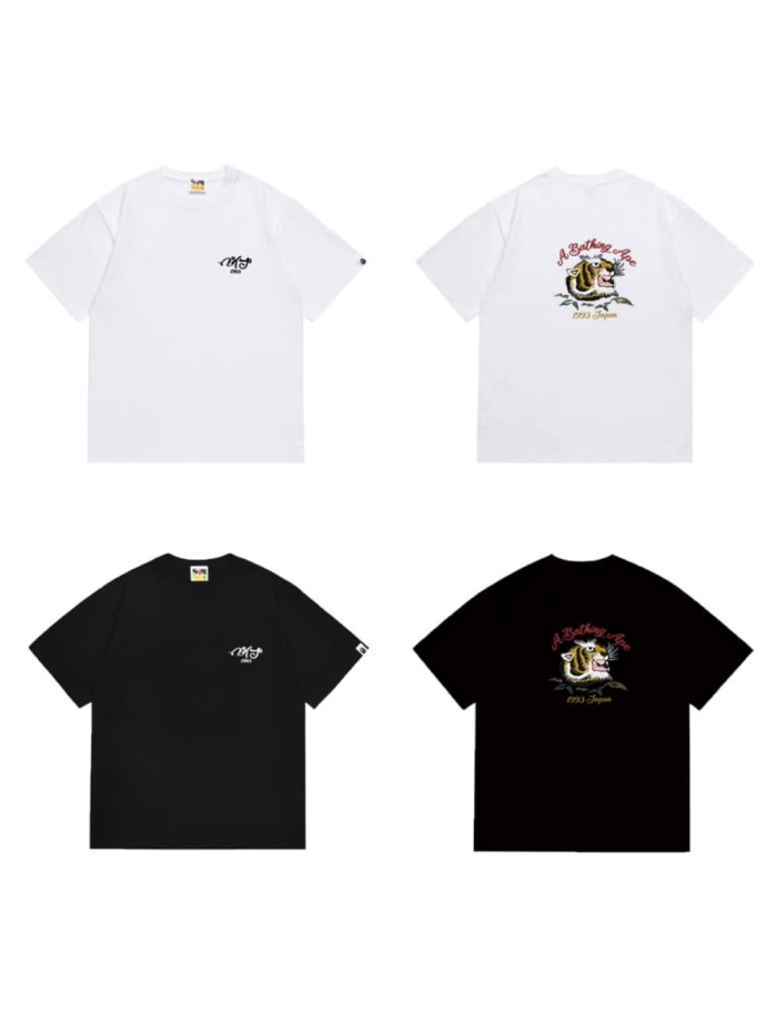 Arc-shaped letter tiger print T-shirt 2 colors 29062678
