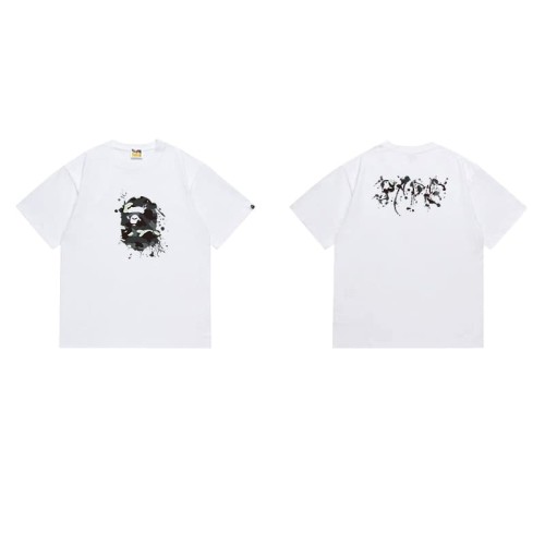 Ink-splashed primate head print T-shirt 2 colors 29062684