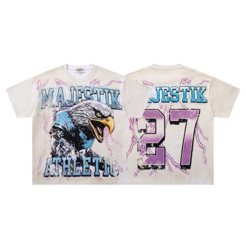Lightning Eagle No.27 Rhinestone Print Washed Tee 29065098