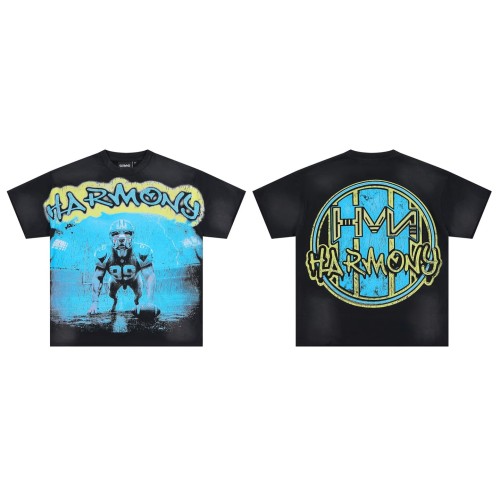 Football No.99 Beast Rhinestone Print Washed Tee 29066075