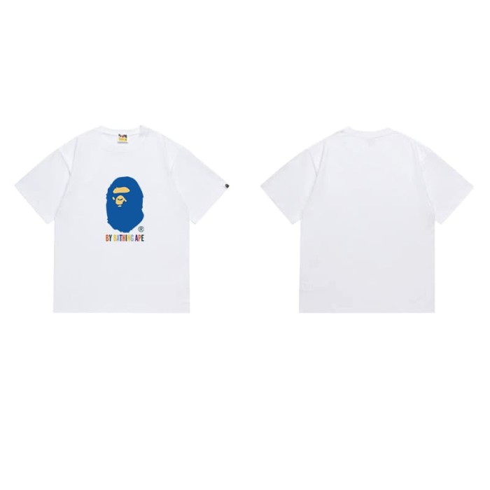 Colorful letter blue ape print T-shirt 2 colors 29062698