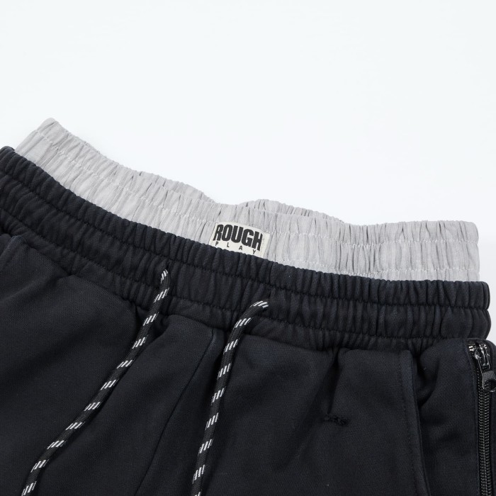 Vintage Washed Letter & Lightning Print Elastic Waist Sweatpants 2 colors 29068979