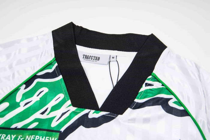 Loose Fit Trapstar Football Jersey with 25 Number & Green Abstract Print Shirt 3 colors 29069431