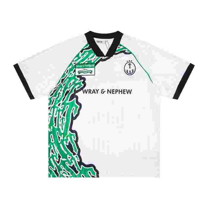 Loose Fit Trapstar Football Jersey with 25 Number & Green Abstract Print Shirt 3 colors 29069431