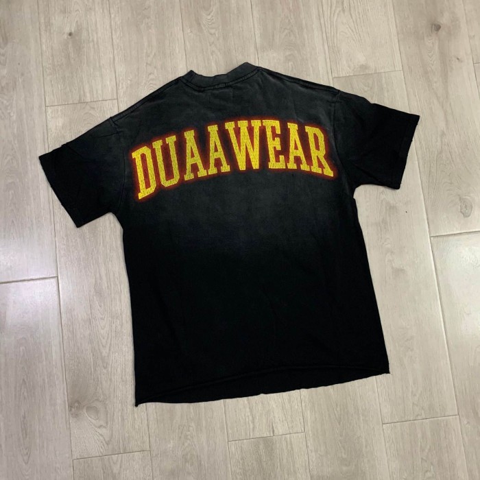 Flaming Basketball Hoop Rhinestone Print Washed Tee 29069141