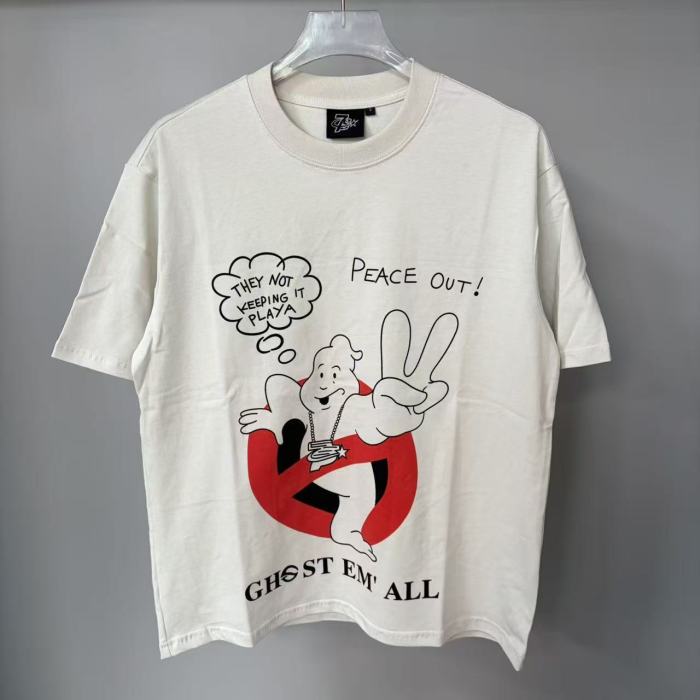 Graffiti angel pattern printed street hip hop crew neck tee 12 colors 29069216
