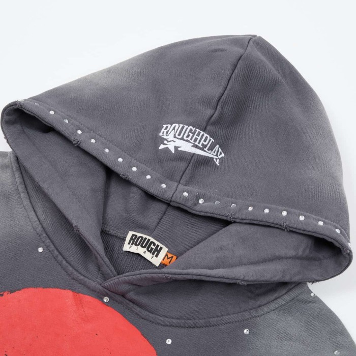 Oversized Y2K Grunge Streetwear Washed Cotton Graphic Print Hoodie 29069006