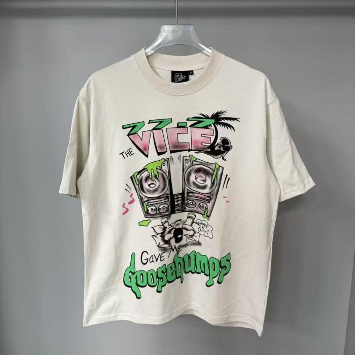 Graffiti angel pattern printed street hip hop crew neck tee 12 colors 29069216