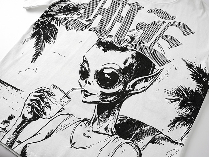 American-style alien-themed fun and light luxury short-sleeved shirt 3 colors 29068975