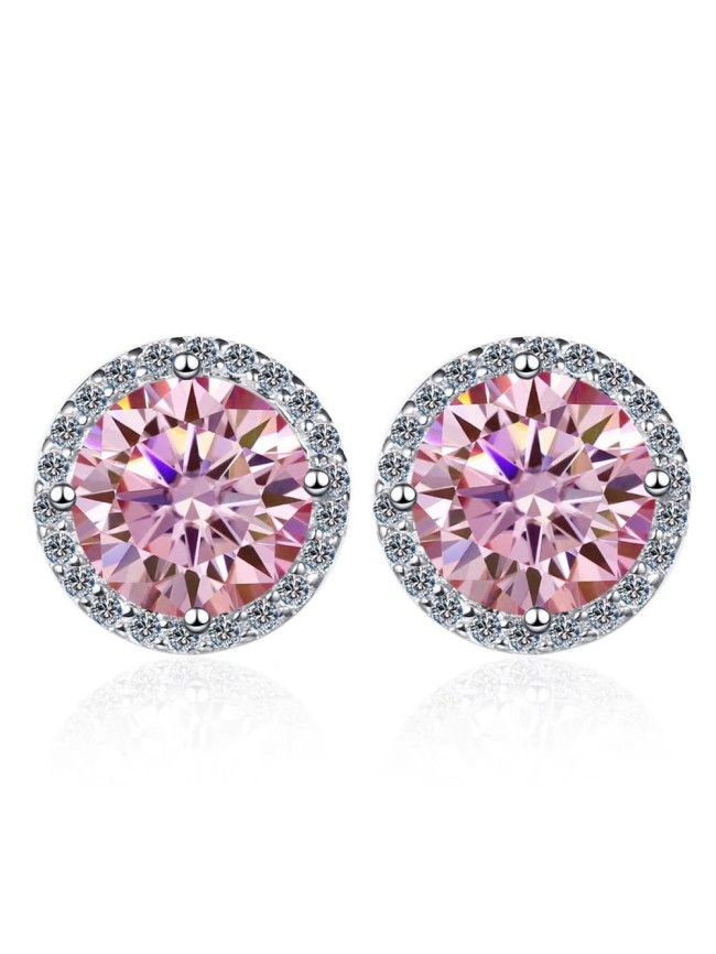 Eight Hearts and Eight Arrows Moissanite Sunflower Full-Diamond Earrings 29069329